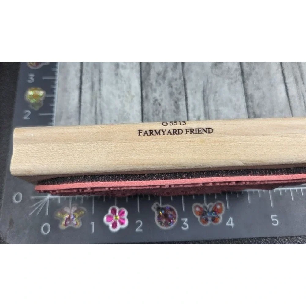 Stampassions Farmyard Friend Scarecrow G5513 Rubber Stamp Wood #A16